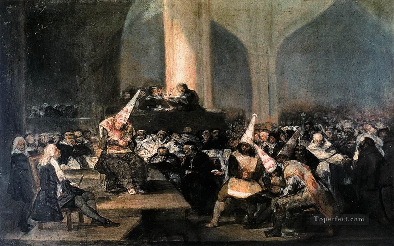 Inquisition Scene Francisco de Goya Oil Paintings